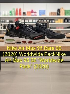 Nike Air Max 95 Rare SE "Worldwide Pack" (2020) Mens 8 Womens 9.5 EUC